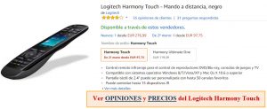 mando a distancia logitech harmony touch opiniones, ofertas y precios